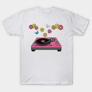 Floral DJ Music Producer Mother's Day Musician T-Shirt